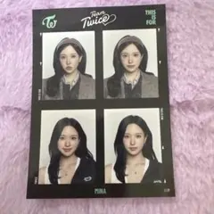TWICE ミナ THIS IS FOR 証明写真ステッカー