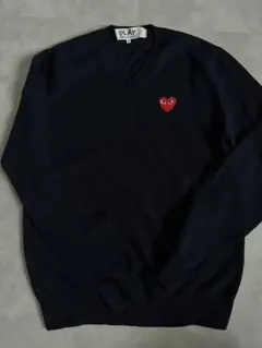 【美品】PLAY COMME des GARÇONS ネイビー セーター L