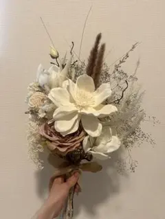 清楚系ホワイト&グリーン♡アネモネブーケセット♡ 清楚系ホワイト&グリーン♡アネモネブーケセット♡ - メルカリ