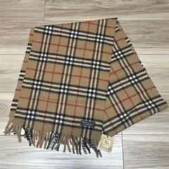 11 【新品タグ付き】BURBERRYバーバリー　ノバチェック柄 マフラー