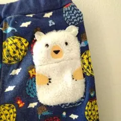 BIT'Z 120サイズ 白クマポケット動物さんが気球にのってる長ズボン