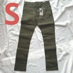 【新品タグ付】O.P.S. スリムパンツ Sサイズ カーキ オリーブ ストレッチ