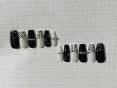 レオパード柄ネイルチップ12個セット
