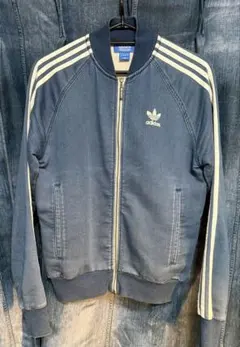 【美品】完売品　00s adidasデニムトラックジャケット　Sサイズのサムネイル