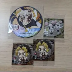 鬼滅の刃　宇髄天元　ムキムキねずみ　まきを　カフェ　コースター　ステッカー