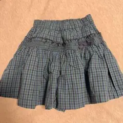 【ファミリア】チェック柄キュロット
