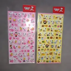 スヌーピー 　キャラクタープチマークシール 2シートセット【平成レトロ】