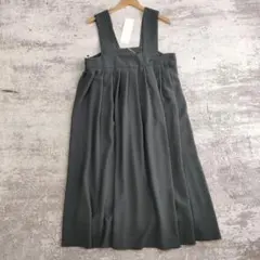新品】DRAWER ドゥロワー ツイルギャザージャンパースカート ネイビー