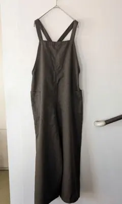 【スタジオクリップ】StudioCLIP サロペット クロスバック ワイドパンツ