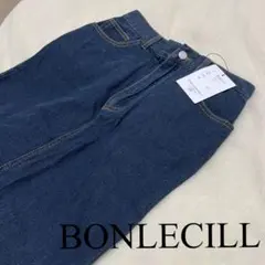 BONLECILL デニムロングスカート 新品 スリット入り 着回し抜群♪