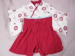 PUFF 2 KIDS 袴風ロンパース 花柄　80cmのサムネイル