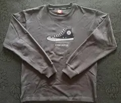 CONVERSE スニーカー刺繍 トレーナー M グレー