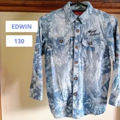 【EDWIN】キッズ　デニムシャツ　130センチ