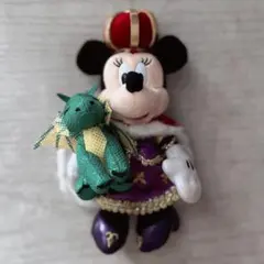 ミニーマウス　ぬいぐるみバッジ