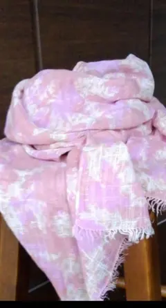 夏物セール中！ピンク紫グラデーションストール