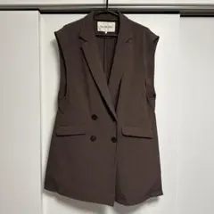 RayBEAMS レイビームス ロング丈スーツベスト 襟付きジレ ベスト