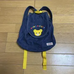 Miki House デニムリュック クマ刺繍