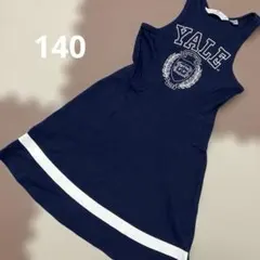 Yale ネイビーノースリーブワンピース 140