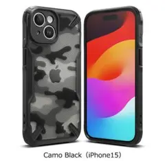 【Ringke】iPhone 15 ケース FUSION-X TPU カモフラ