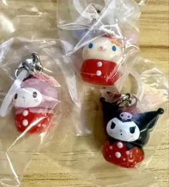 サンリオ　いちごめじるしアクセサリー ウサハナ　マイメロ　クロミ