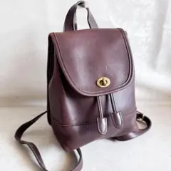 OLD COACH コーチ リュックサック ヴィンテージ ターンロック ブラウンのサムネイル