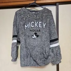 ミッキー フリース トレーナー Lサイズ グレー