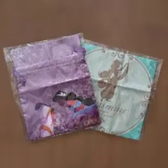 Disney アラジン 巾着 ハンカチ 2枚セット 一番くじ