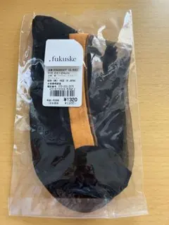 fukuske ブラック・オレンジ ソックス 23〜24cm