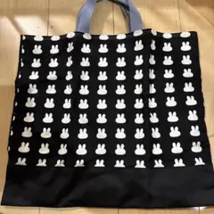 ウサギ模様トートバッグ