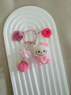 ラブブとドーナツ付きストラップ