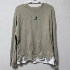 KANGOL ベージュ スウェット トレーナー