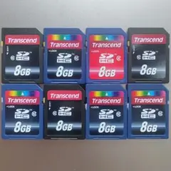 Transcend SDHC 8GB SDカード 8枚セット☆