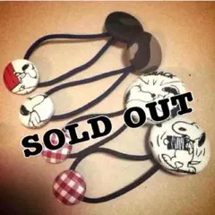 売り切れました！ハンドメイド スヌーピー ヘアゴム