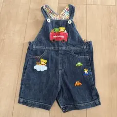 mikiHOUSE デニムオーバーオール