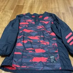 adidas ピステ・ウィンドブレーカー 130サイズ 黒/赤