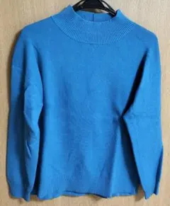 グローバルワーク メルティスタンドスリットプルオーバー ターコイズブルー M