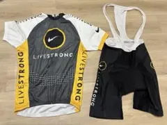 NIKE ナイキ livestrong サイクルジャージ　ビブショーツのサムネイル