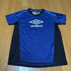 アンブロ　半袖　Tシャツ ブルー　メッシュ　クール　150 ICE BLAST