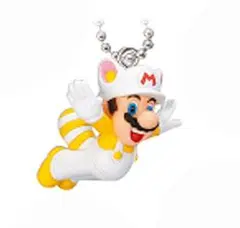 ニュースーパーマリオブラザーズ2 マスコットホルダー しろしっぽマリオ