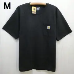 carhartt カーハート K87 ポケット付き 半袖Tシャツ M ブラック
