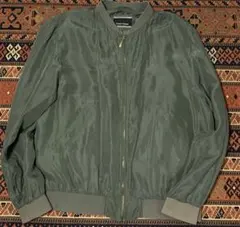 80sヴィンテージ シルク100% ボンバージャケット 短丈 50s60s