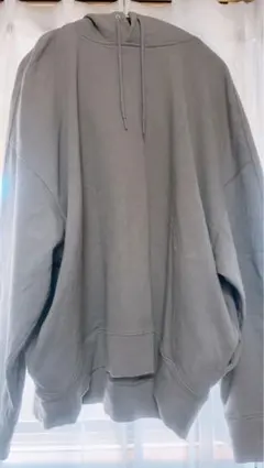 Calvin Klein グレー オーバーサイズパーカー