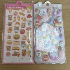 うさぎとスイーツのデザインシールセット