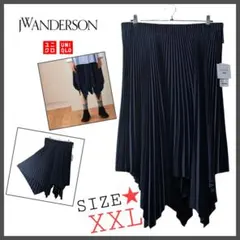 【新品★XXL♪】JW ANDERSON★ユニクロコラボ★プリーツスカート★紺