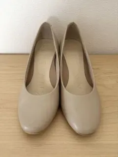 ESPERANZA エスペランサ ベージュ パンプス 24cm ヒール5cmのサムネイル