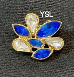 イヴサンローラン ビンテージ カラーストーン イヤリング ゴールド YSL片耳のサムネイル