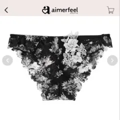 新品❤️エメフィール モノトーンカシュクールレースハーフバックショーツ パンツMのサムネイル