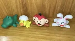 たべっ子どうぶつ　ケーブルフィギュア わに ひよこ さる うさぎ