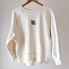 SHIPS any: ウォッシャブル　パフ 裏毛 ロゴ プルオーバー