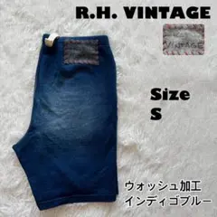 RON HERMAN✨スウェットショートパンツ ウォッシュ加工 インディゴ Sのサムネイル